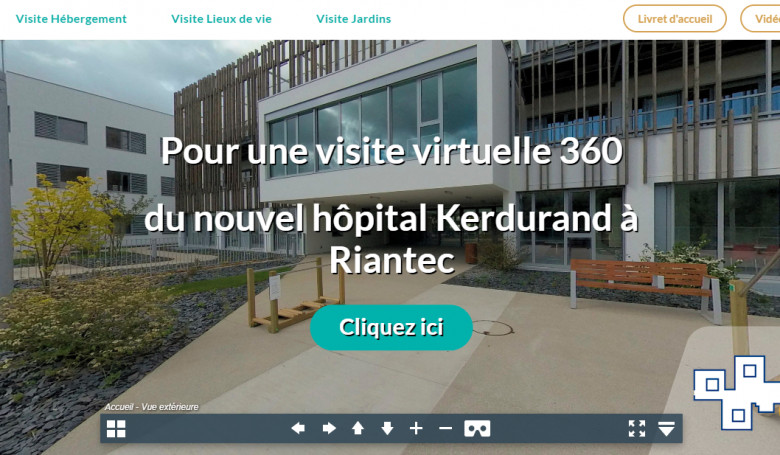 Plateforme de visite virtuelle hôpital de Riantec
